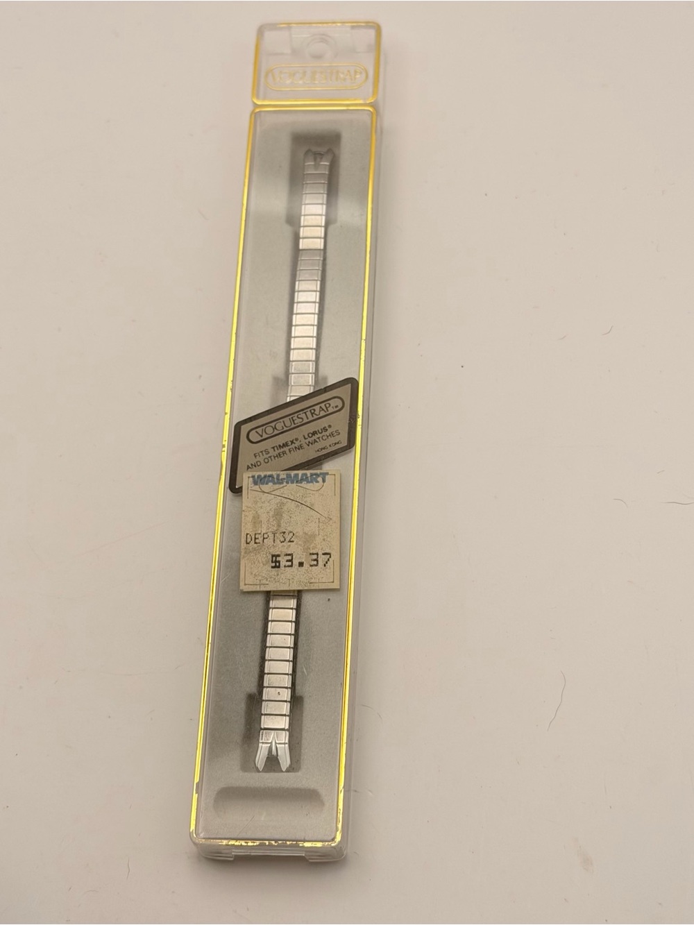 Vintage Voguestrap Watch Band NOS Silver Tone Expansion 11/16-3/4 Lug